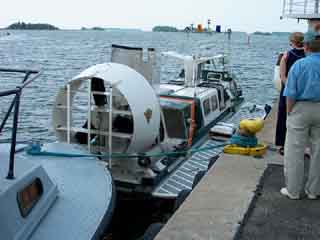 Elevator wings in thrust duct